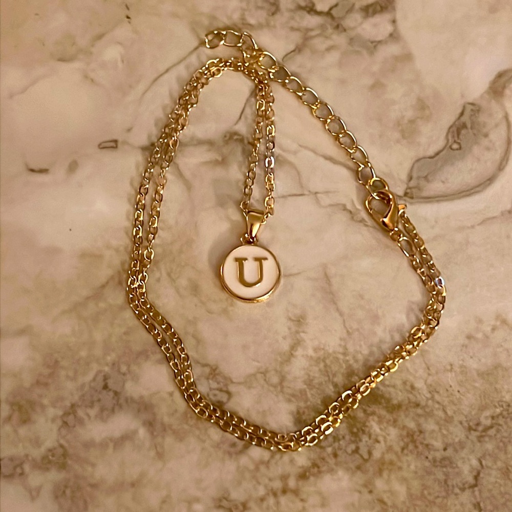 U Letter Necklace